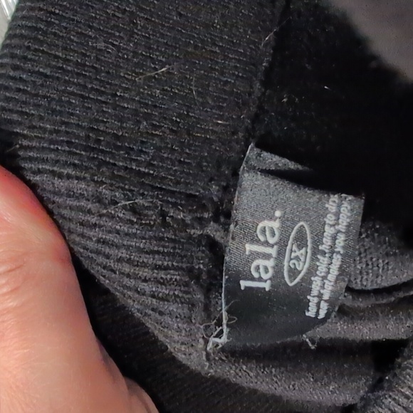 Dressed In LaLa Black Tiger Print Sweater and Pants Set 2X - Picture 7 of 8